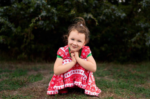christmas-sweater-dress-just-for-littles®️ - Sophia's Style -6